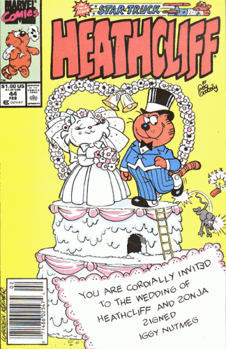 Heathcliff  |  Issue#44B | Year:1990 | Series: Heathcliff | Pub: Marvel Comics | Newsstand Edition