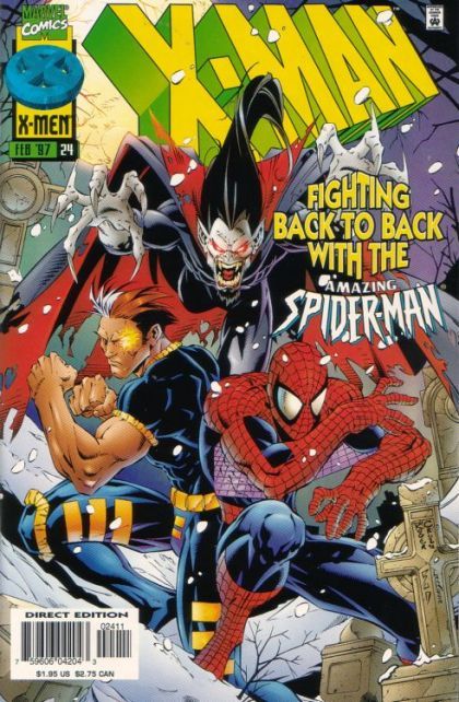 X-Man First Noel |  Issue#24A | Year:1996 | Series: X-Men | Pub: Marvel Comics | Direct Edition