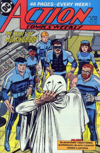 Action Comics, Vol. 1 So Long Ago The Garden / Knock 'em Dead, Part 6 / Beginning of the End / Journey's End / Rocks and Hard Places, Part 4: Old Enemies / Some Guys Can't Take "No" For An Answer |  Issue#629 | Year:1988 | Series:  | Pub: DC Comics |