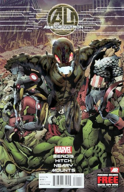 Age of Ultron Age of Ultron  |  Issue#1A | Year:2013 | Series:  | Pub: Marvel Comics | Regular Bryan Hitch Foil Cover
