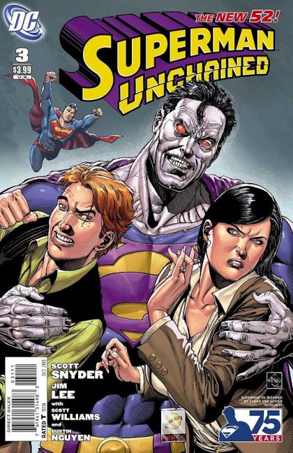Superman Unchained Answered Prayers; Epilogue |  Issue#3K | Year:2013 | Series: Superman | Pub: DC Comics | Superman vs Bizarro Cover