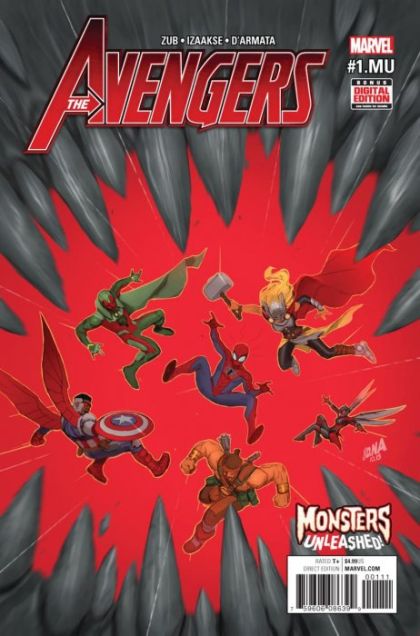 Avengers, Vol. 7 Monsters Unleashed - Minor Mobsters, Major Monsters |  Issue#1.MU-A | Year:2017 | Series: Avengers | Pub: Marvel Comics |