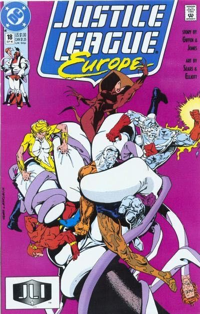 Justice League Europe / International The Extremist Vector, Part 4: The Happy Place |  Issue#18A | Year:1990 | Series: JLA | Pub: DC Comics | Direct Edition