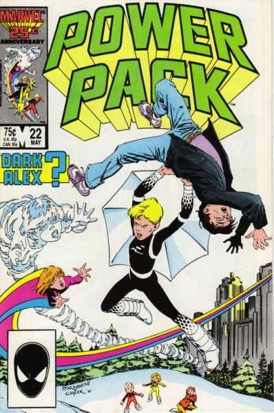Power Pack, Vol. 1 Trapped! |  Issue#22A | Year:1986 | Series: Power Pack | Pub: Marvel Comics | Direct Edition