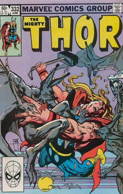 Thor, Vol. 1 Blood Of A Goddess |  Issue#332A | Year:1983 | Series: Thor | Pub: Marvel Comics | Direct Edition