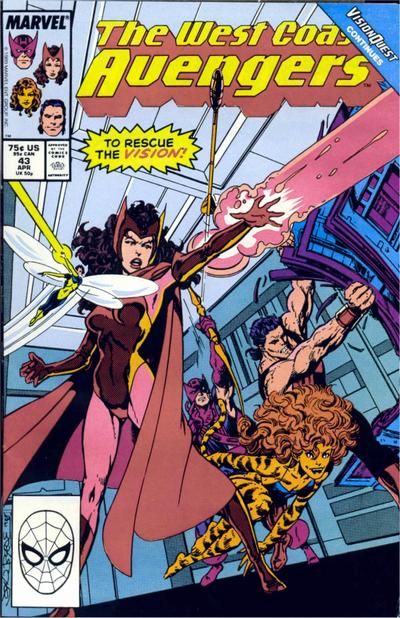 The West Coast Avengers, Vol. 2 Vision Quest, Vision Quest |  Issue#43A | Year:1988 | Series:  | Pub: Marvel Comics |
