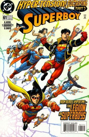 Superboy, Vol. 3 Hyper-Tension!, Part Two: Superboy of Infinite Worlds |  Issue#61A | Year:1999 | Series: Superboy | Pub: DC Comics | Direct Edition