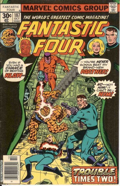 Fantastic Four, Vol. 1 Trouble Times Two |  Issue#187B | Year:1977 | Series: Fantastic Four | Pub: Marvel Comics | Newsstand Edition