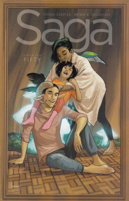 Saga Chapter Fifty |  Issue#50A | Year:2018 | Series:  | Pub: Image Comics | Regular Fiona Staples Cover
