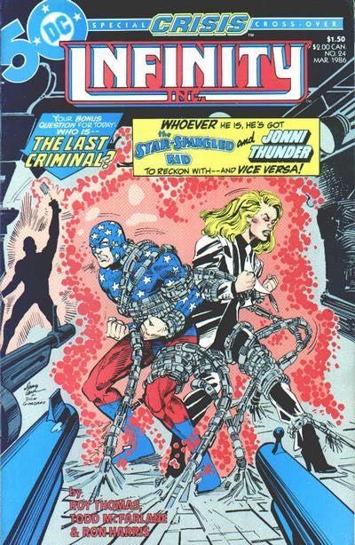 Infinity Inc., Vol. 1 Crisis On Infinite Earths - Back From the Future |  Issue#24 | Year:1986 | Series: Infinity Inc. | Pub: DC Comics |