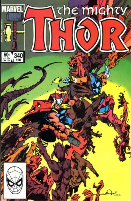 Thor, Vol. 1 Though Hel Should Bar the Way! |  Issue#340A | Year:1983 | Series: Thor | Pub: Marvel Comics | Direct Edition