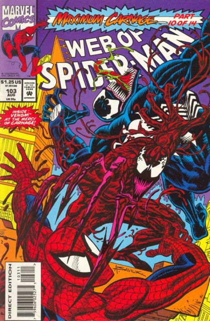 Web of Spider-Man, Vol. 1 Maximum Carnage - Part 10: Sin City |  Issue