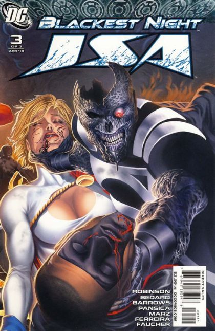Blackest Night: JSA Blackest Night - White Lightning |  Issue#3A | Year:2010 | Series: Blackest Night | Pub: DC Comics | Eddy Barrows Regular