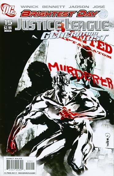 Justice League: Generation Lost Brightest Day - Generation Lost, Tommorow Is Today |  Issue#15A | Year:2010 | Series:  | Pub: DC Comics | Dustin Nguyen Regular Cover