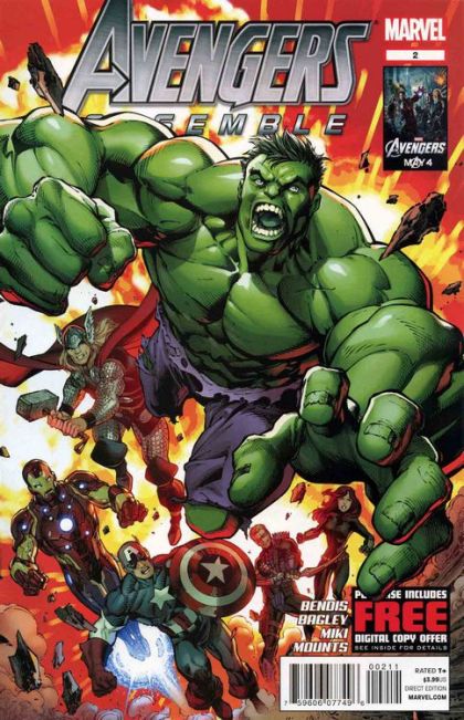 Avengers Assemble, Vol. 2 (2012)  |  Issue#2A | Year:2012 | Series: Avengers | Pub: Marvel Comics | Regular Mark Bagley Cover
