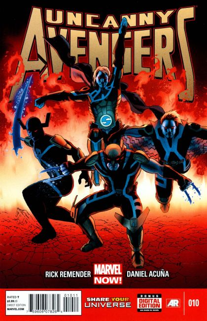 Uncanny Avengers, Vol. 1  |  Issue#10 | Year:2013 | Series: Avengers | Pub: Marvel Comics | John Cassaday Regular Cover