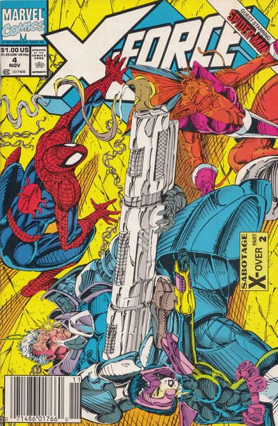 X-Force, Vol. 1 Sabotage - Part 2 |  Issue#4B | Year:1991 | Series: X-Force | Pub: Marvel Comics | Newsstand Edition