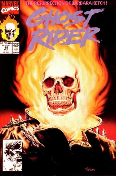 Ghost Rider, Vol. 2 Lost Souls! |  Issue#18A | Year:1991 | Series: Ghost Rider | Pub: Marvel Comics | Direct Edition