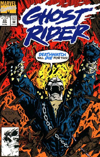 Ghost Rider, Vol. 2 Death Drive |  Issue#23A | Year:1992 | Series: Ghost Rider | Pub: Marvel Comics | Direct Edition