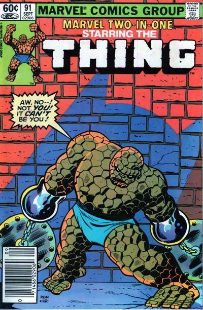 Marvel Two-In-One, Vol. 1 In The Shadow Of The Sphinx! |  Issue#91B | Year:1982 | Series: Marvel Two-In-One | Pub: Marvel Comics | Newsstand Edition