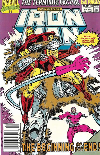 Iron Man Annual The Terminus Factor - Part 2: If the Termini Come... |  Issue#11B | Year:1990 | Series: Iron Man | Pub: Marvel Comics | Newsstand Edition