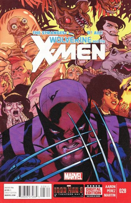Wolverine & the X-Men, Vol. 1 Savage Learning, Part 4: School of Snikt |  Issue#28A | Year:2013 | Series: X-Men | Pub: Marvel Comics | Ramón K. Pérez Regular Cover