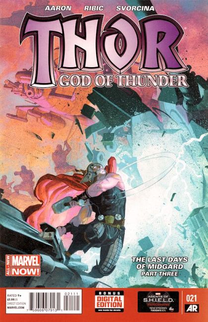Thor: God of Thunder The Last Days of Midgard, Part Three: God, Inc. |  Issue#21A | Year:2014 | Series: Thor | Pub: Marvel Comics | Esad	Ribić Regular