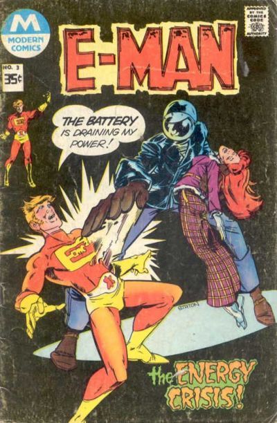 E-Man (Charlton Comics) The Energy Crisis! / Travis in the Dragon Killer! |  Issue