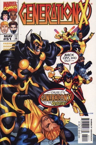 Generation X, Vol. 1 Rescuers |  Issue#51A | Year:1999 | Series: Generation X | Pub: Marvel Comics | Direct Edition