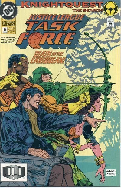 Justice League Task Force Knightquest: The Search - Knightquest: The Search part 1 |  Issue#5 | Year:1993 | Series: JLA | Pub: DC Comics | Direct Edition