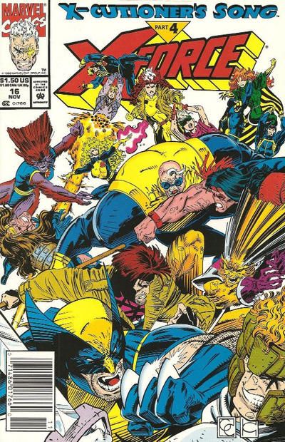 X-Force, Vol. 1 X-Cutioner's Song - Part 4: Jacklighting |  Issue#16B | Year:1992 | Series: X-Force | Pub: Marvel Comics | Newsstand Edition