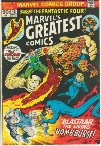 Marvel's Greatest Comics Blastaar The Living Bomb - Burst |  Issue#46 | Year:1973 | Series:  | Pub: Marvel Comics |