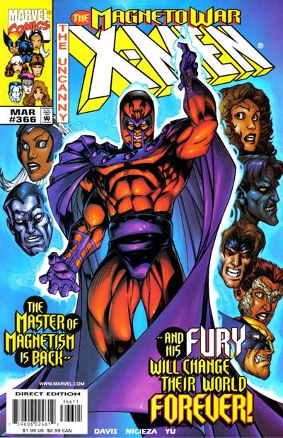 Uncanny X-Men, Vol. 1 Magneto War - Part 1: The Shot Heard Round the World |  Issue#366A | Year:1999 | Series: X-Men | Pub: Marvel Comics |