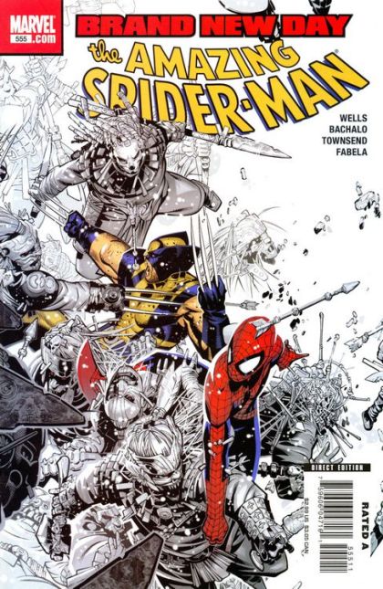 The Amazing Spider-Man, Vol. 2 Brand New Day, Part 10: Sometimes It Snows In April! |  Issue#555A | Year:2008 | Series: Spider-Man | Pub: Marvel Comics | Chris Bachalo Regular