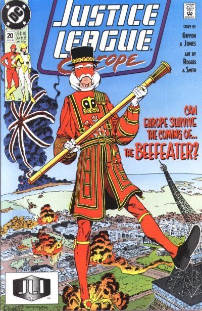 Justice League Europe / International Rue Britannia |  Issue#20A | Year:1990 | Series: JLA | Pub: DC Comics | Direct Edition