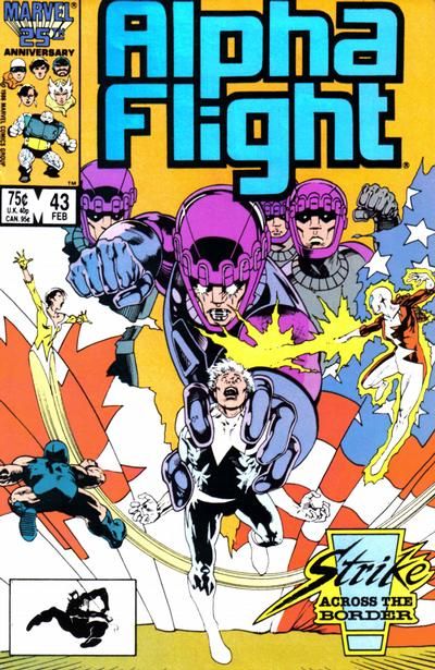 Alpha Flight, Vol. 1 Strike Across the Border! |  Issue#43A | Year:1987 | Series: Alpha Flight | Pub: Marvel Comics | Direct Edition