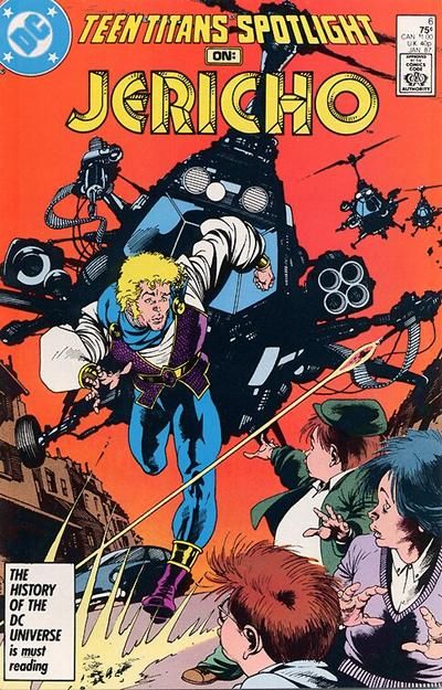 Teen Titans Spotlight Jericho, Conflagration |  Issue#6A | Year:1987 | Series: Teen Titans | Pub: DC Comics | Direct Edition
