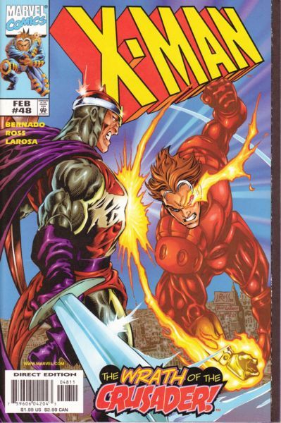 X-Man The Blood Of The Righteous |  Issue#48A | Year:1998 | Series: X-Men | Pub: Marvel Comics | Direct Edition