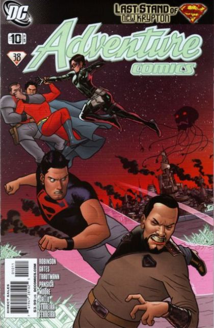 Adventure Comics, Vol. 3 Last Stand of New Krypton - Part 6: Divided, Conquerable / Awake, Part 3 |  Issue#10(513)-A | Year:2010 | Series:  | Pub: DC Comics | Joe Quinones Regular Cover