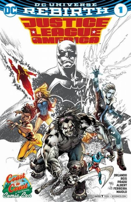 Justice League Of America, Vol. 5 The Extremists, Part 1 |  Issue#1E | Year:2017 | Series:  | Pub: DC Comics | Coast To Coast Comic Con Variant