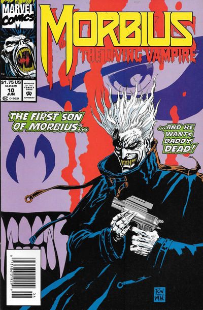 Morbius: The Living Vampire, Vol. 1 The Real Monster |  Issue#10B | Year:1993 | Series: Midnight Sons | Pub: Marvel Comics | Newsstand Edition