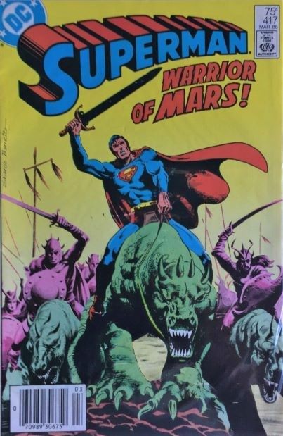 Superman, Vol. 1 Warrior of Mars |  Issue#417B | Year:1985 | Series: Superman | Pub: DC Comics | Newsstand Edition