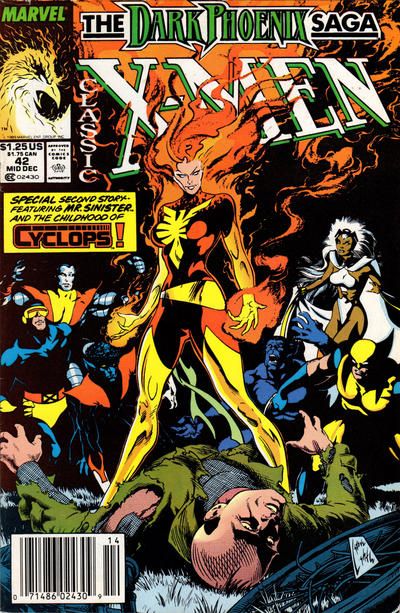X-Men Classic The Dark Phoenix Saga, Child of Light and Darkness! / When Dreams Are Dust |  Issue#42B | Year:1989 | Series: X-Men | Pub: Marvel Comics | Newsstand Edition