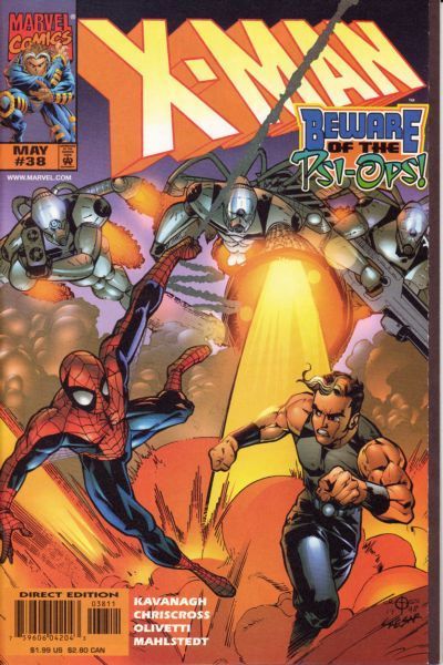 X-Man Nowhere To Run, Nowhere To Hide... |  Issue#38A | Year:1998 | Series: X-Men | Pub: Marvel Comics | Direct Edition