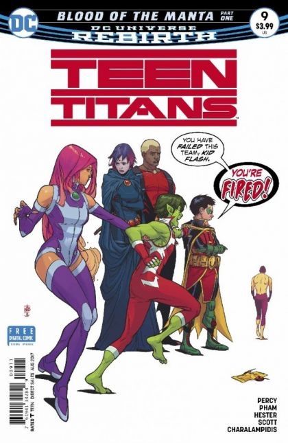 Teen Titans, Vol. 6 Blood of the Manta, Part One |  Issue#9A | Year:2017 | Series:  | Pub: DC Comics | Regular Khoi Pham Cover