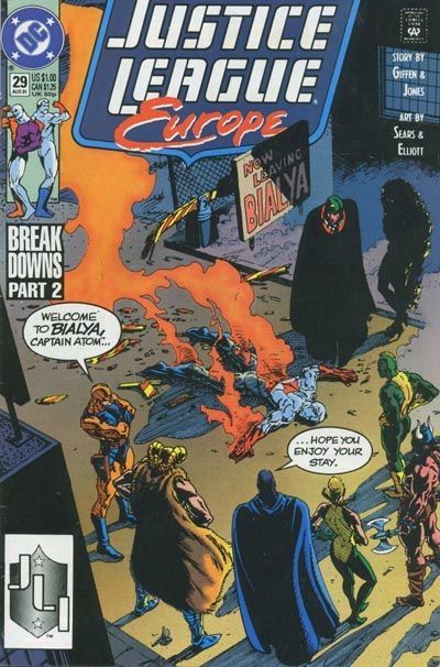 Justice League Europe / International Breakdowns - Part 2: Turning and Turning |  Issue#29A | Year:1991 | Series: JLA | Pub: DC Comics |