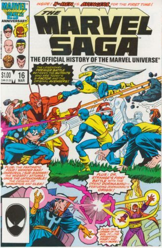 The Marvel Saga The Official History of the Marvel Universe |  Issue#16A | Year:1987 | Series:  | Pub: Marvel Comics | Direct Edition