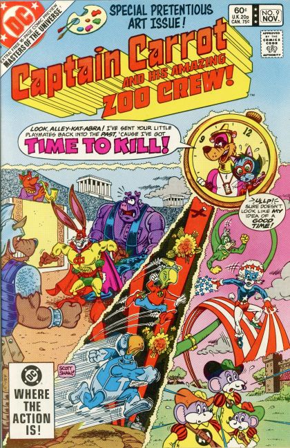 Captain Carrot Time Varmints |  Issue#9A | Year:1982 | Series:  | Pub: DC Comics | Direct Edition