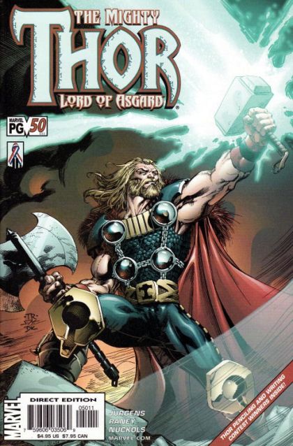 Thor, Vol. 2 By Fire Born, Part V / Forever Divided / Children of the Gods |  Issue#50A | Year:2002 | Series: Thor | Pub: Marvel Comics | Direct Edition