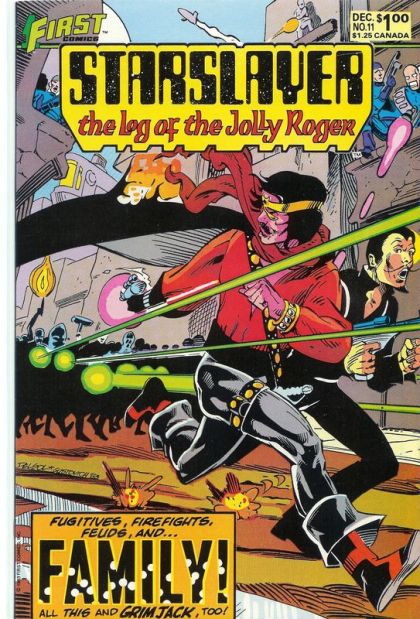 Starslayer, Vol. 1 Family!; Mortal Gods, Conclusion |  Issue#11 | Year:1983 | Series: Starslayer | Pub: First Comics |
